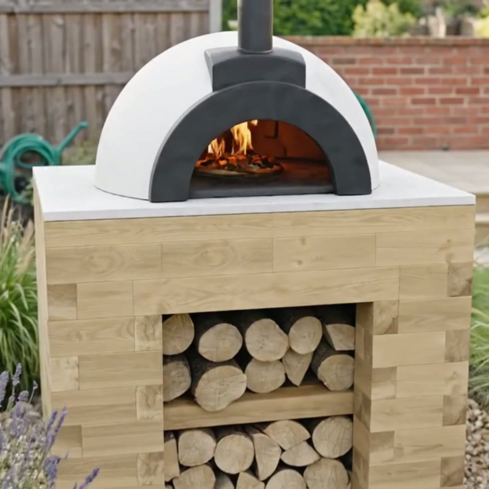 Tisch für Outdoor-Pizzaofen / 1,2 x 0,9 x 0,95 m