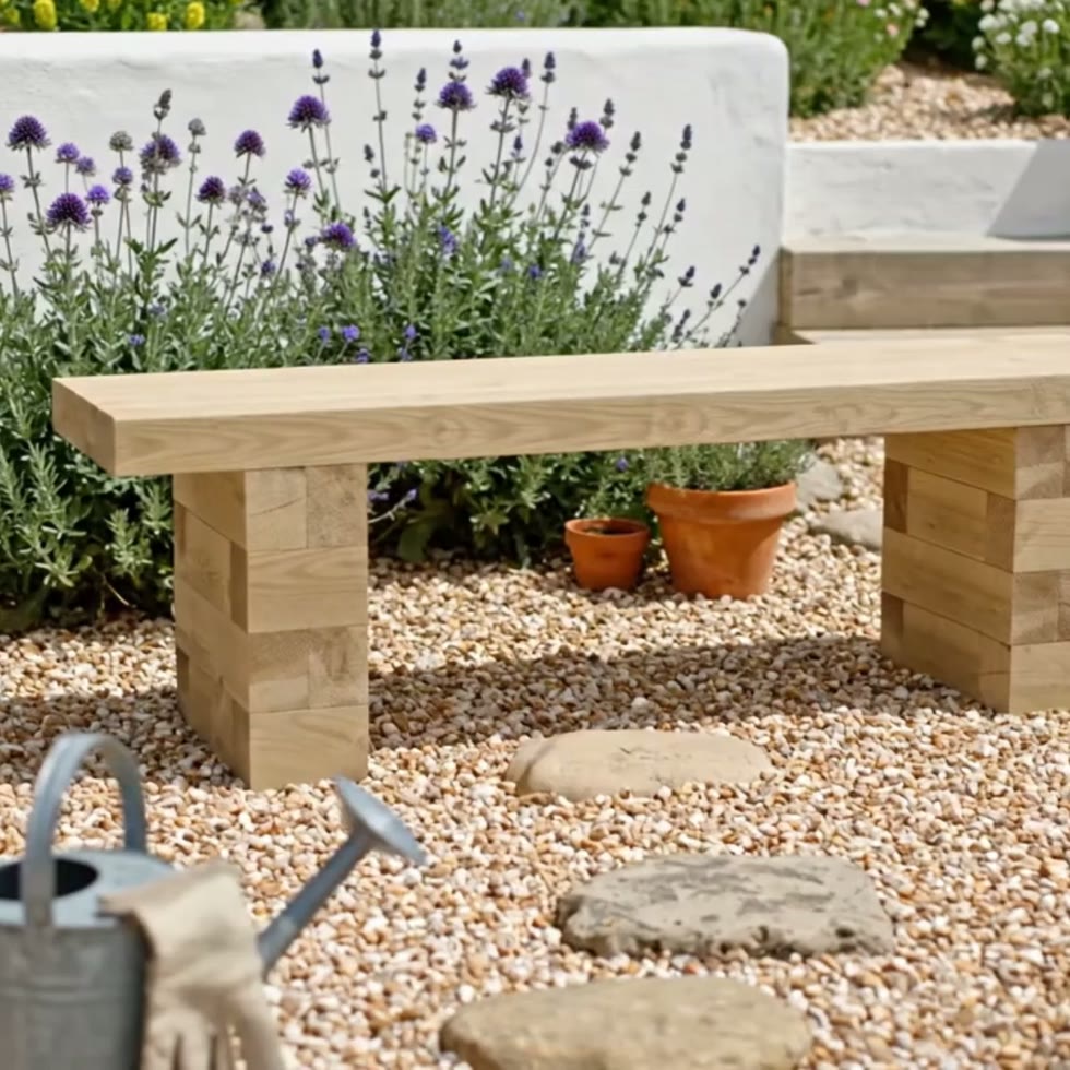 Gartenbank / 150 x 37,5 x 45 cm