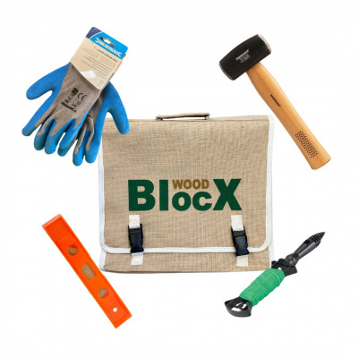 WoodBlocX-Bauwerkzeugsatz