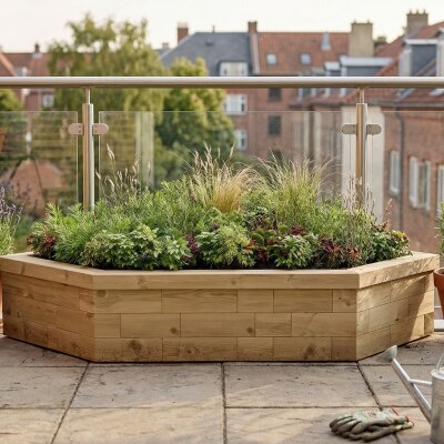 Hocheet Gartenecke / 1.5 x 1.5 x 0.35m