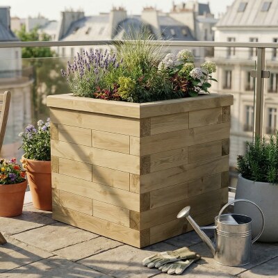 Hochbeet Quadratisch - Hoch / 75 x 75 x 75 cm