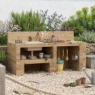 Outdoor-Spielküche / 1,5 x 0,6 x 0,55 m