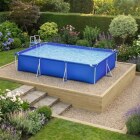 Oberirdische Pool-Basis für Hanggärten / 4,125 x 4,125 x 0,65 m