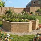 Schlüsselloch Hochbeet 'Keyhole Garden' / 2.61 x 2.61 x 0.65m