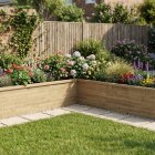 XXXL Hochbeet Ecke - L-Form / 375 x 375 x 82,5 x 75 cm