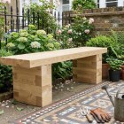 Gartenbank / 150 x 37,5 x 45 cm