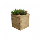 Small Wooden Cubic Garden Planter / 0.45 x 0.45 x 0.45m
