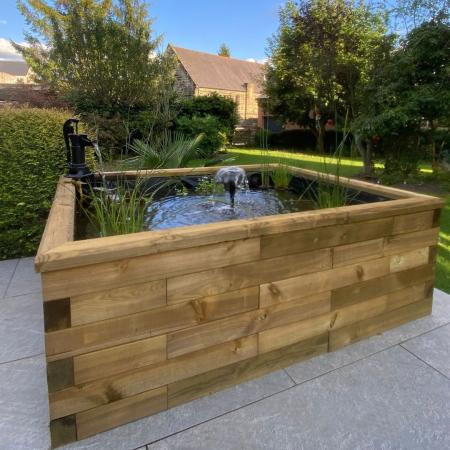 Wie man mit WoodBlocX einen Teich ohne Aushub anlegt