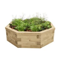 Octagon shaped raised beds