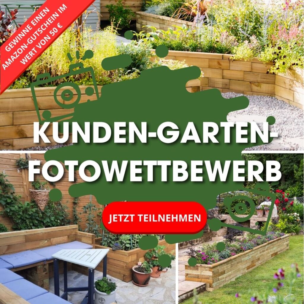 Wettbewerb für Kundenfotos von WoodBlocX-Gärten